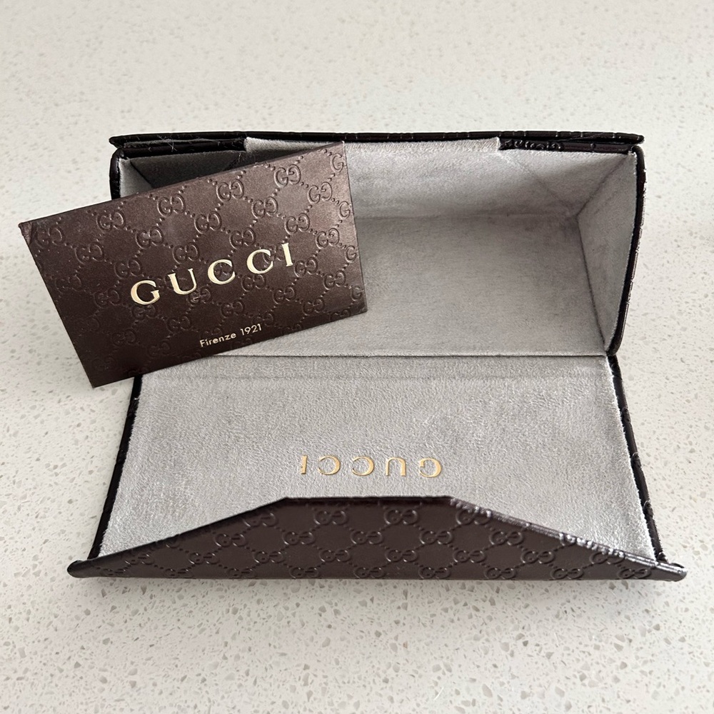 Gucci Gray and Brown Sunglasses - Picture 7 of 8